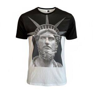Neil Barrett Monochrome Statue of Liberty Graphic Tee